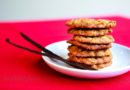 cookie stack on plate with chopsticks